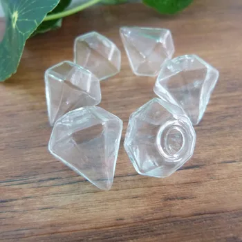 

300pcs 20mm new arrvial clear glass bottle wishing vial for diy jewelry necklace findings