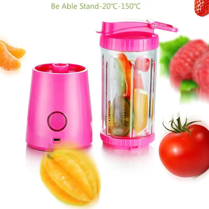 

Alloet 280ML USB Electric Fruit Juicer Handheld Blender Rechargeable Water Bottle Vegetable Juicer Portable Manual Juicer
