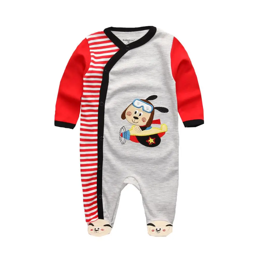 Одежда для маленьких девочек и мальчиков; хлопковый комбинезон для новорожденного; Roupas de bebes; Пижама для малышей - Цвет: RFL1074