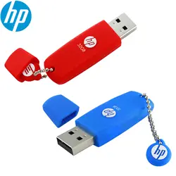 Hp Usb флешка пыле Ручка-накопитель 64 ГБ 32 GB 16 GB USB 2,0 Флешка Pendrive Usb Stick пользовательских USB флэш-V188W бесплатный подарок