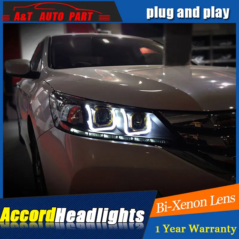 Car Styling For Honda Accord 9 headlights For Accord 13-16 LED head lamp Angel eye led DRL front light Bi-Xenon Lens xenon HID Car Styling For Honda Accord 9 headlights For Accord 13-16 LED head lamp Angel eye led DRL front light Bi-Xenon Lens xenon HID
