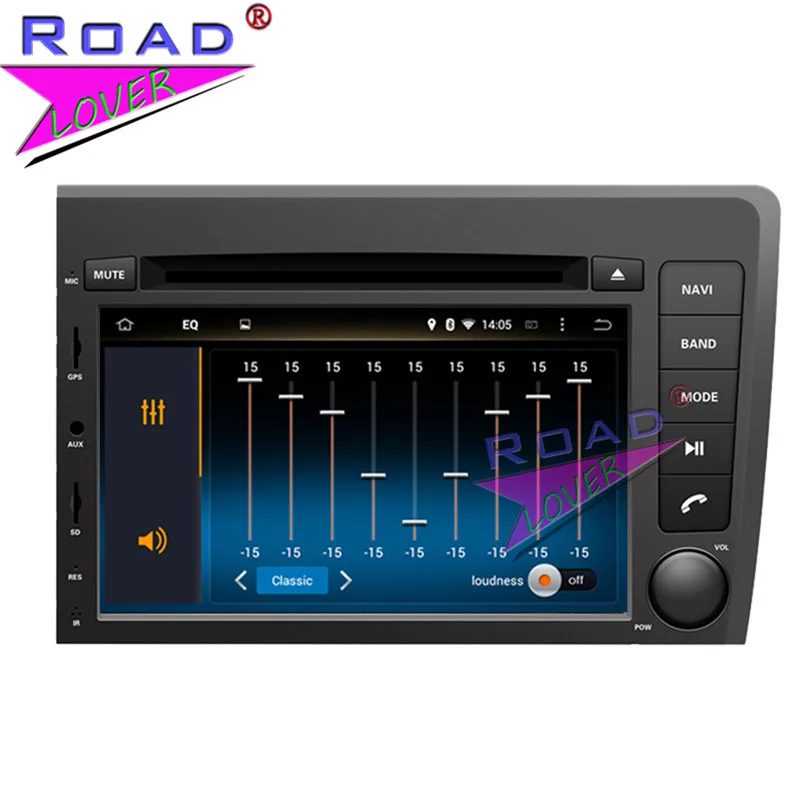 Sale Roadlover Android 9.0 Car DVD Player Radio For Volvo S60 V70 2001 2002 2003 2004 New Stereo GPS Navigation Automagnitol Two Din 5