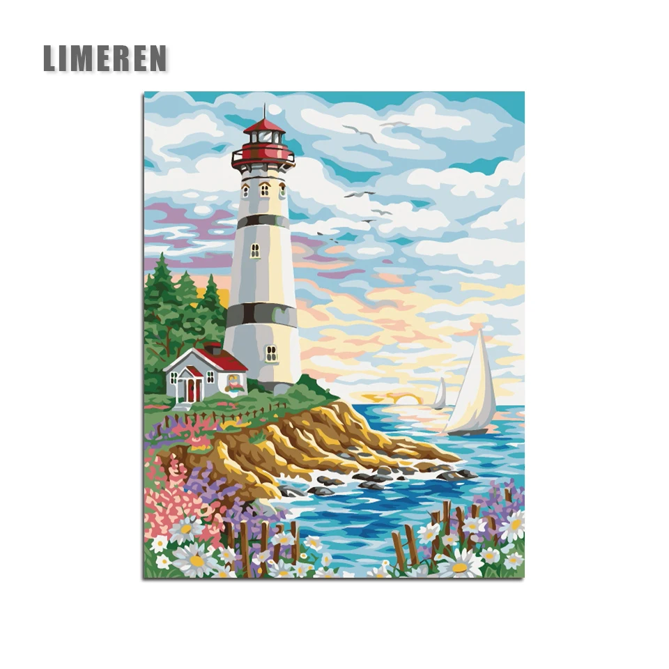 

Cape Coast DIY Digital Painting By Numbers Modern Wall Art Canvas Painting Unique Gift For Art Wall Home Decor