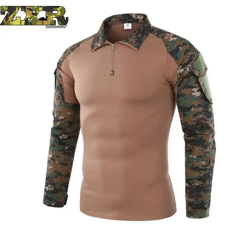 Gear Camouflage Army Tactical T shirts Men Soldiers Combat Tactical T