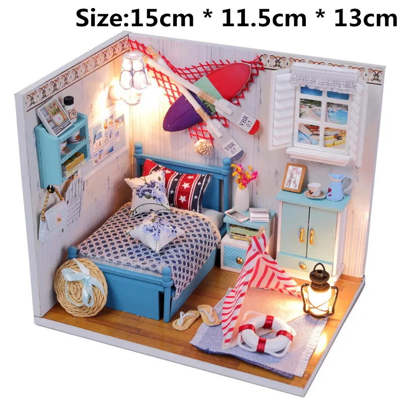 Creative DIY Home Miniature Doll House Dollhouses For LOL Dolls Wooden