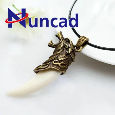 

New Trendy Wolf Teeth Domineering High Quality Rope Chain Unisex Men Women Short Necklace Lover Necklace