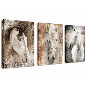 

Triptych diy diamond embroidery horse painting diamonds round square Cross Stitch picture of Rhinestones mozaik puzzle ZP-2893