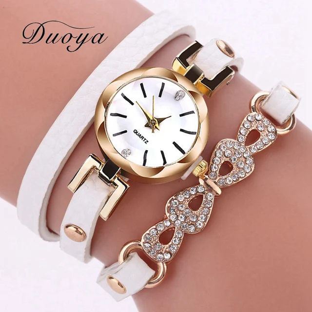 Fashion Women Dress Quartz Wrist Watch Luxury Gold Rhinestone Bracelet Bow Desgi Fashion Women Dress Quartz Wrist Watch Luxury Gold Rhinestone Bracelet Bow Desgi
