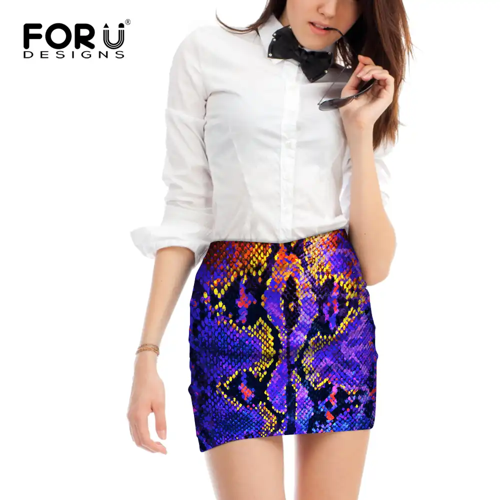 purple bodycon skirt