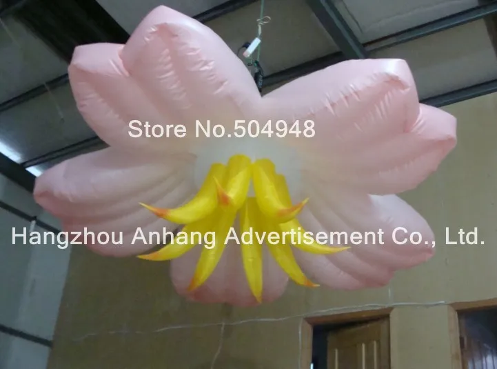 

Nice Inflatable Pink Flower For Wedding Decoration