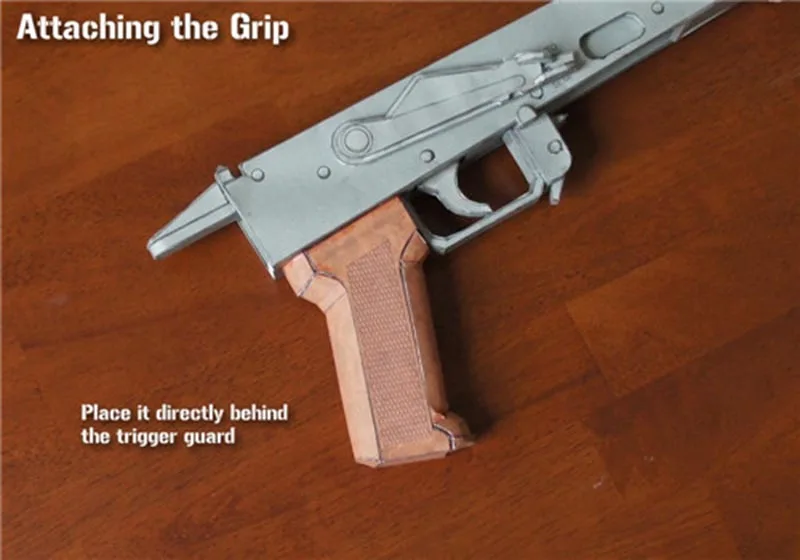 DIY Бумага Ремесло масштаб 1: 1 AKM пистолет Бумажная модель AK47 ручной работы игрушка для мальчика креативный подарок