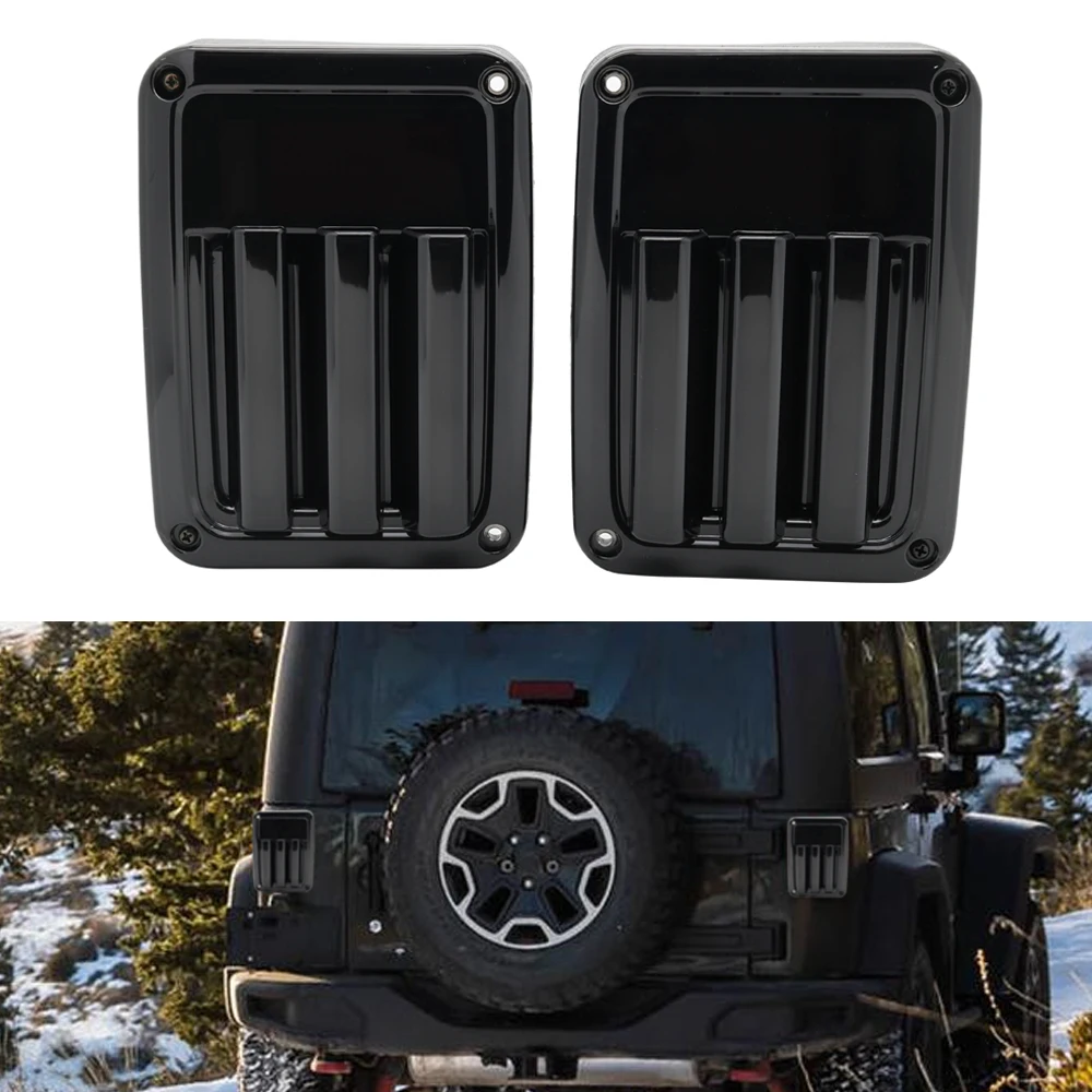 Upgraded for Jeep Wrangler JK LED Tail Lights Smoked for 07 18 Jeep