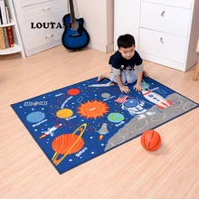 LOUTASI детские игровые коврики для малышей детский коврик для ползания Коврик для пола с рисунком галактики одеяло игровой коврик для детской комнаты декор