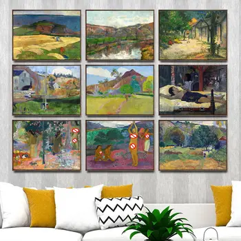 

Home Decoration Art Wall Pictures Fro Living Room Poster Print Canvas Paintings French Paul Gauguin 6 Oil Painting