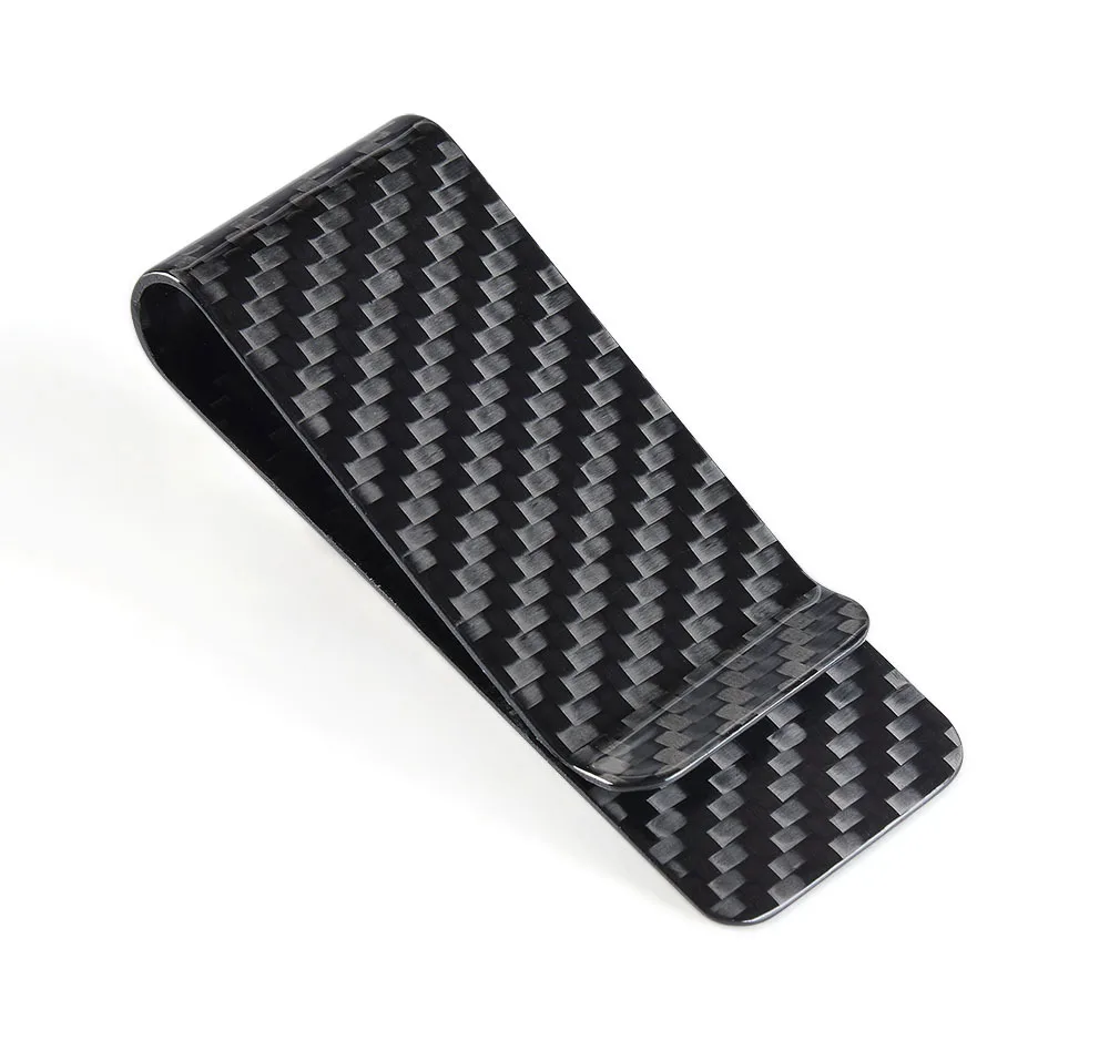 Fiber Money Clip Business Card Credit Card Cash font b Wallet b font Real Carbon Money