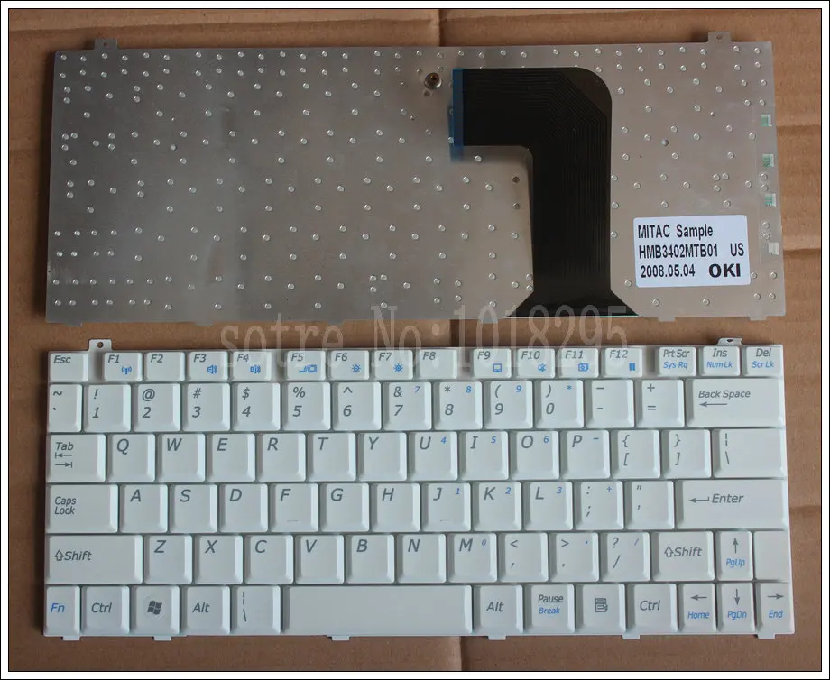 

New US Laptop Keyboard for Maxdata & UMAX Notebooks HMB3402MTB01 white computer