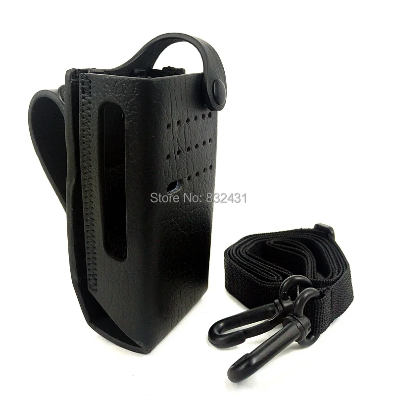 Cowhide Protective Sleeve Case Bag for Motorola Xir P6600 1