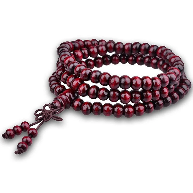 108 Buddha Beads 6mm Bracelets Chinese Knot Bowknot Style Buddha Beads