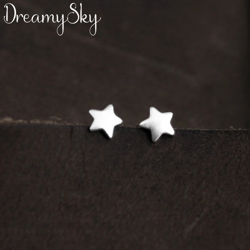 

DreamySky Real Pure Silver Star 925 Earrings For Women Christmas Gift Fashion Sterling Silver Jewelry Pendientes Brincos
