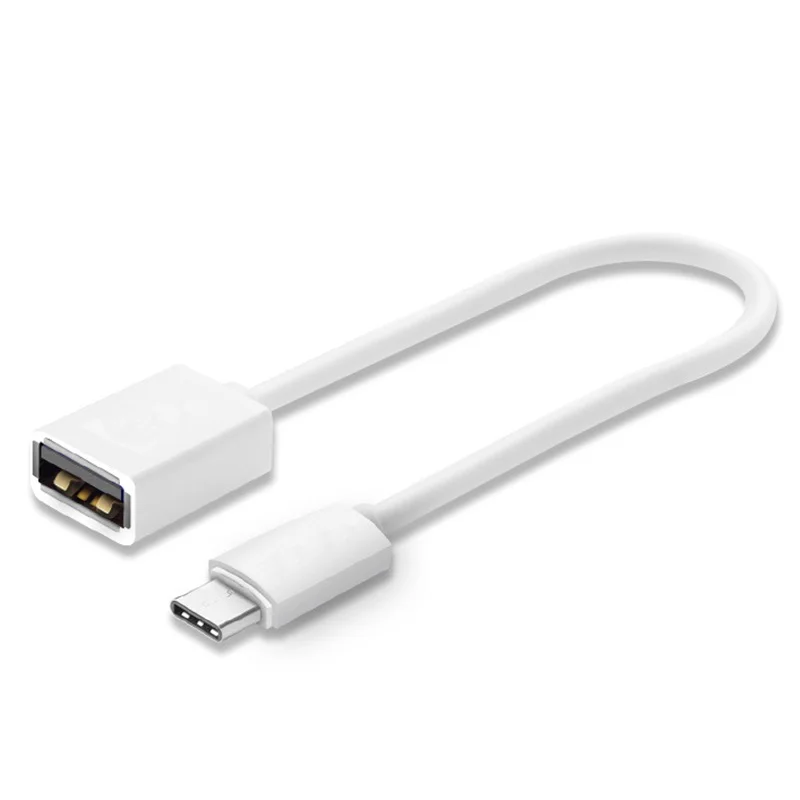 EGRINCY USB C type C к USB2.0 OTG Кабель-адаптер для huawei Xiaomi 4C 5 6 Nexus 5X6 P Letv Macbook type-C OTG кабель для зарядки и передачи данных - Цвет: ABS Shell White