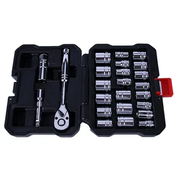 

WORKPRO Dr. Socket Set W003000/W003022/W003023 Ratchet Socket Wrench Set Universal Wrench Multifunctional Rack