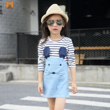 

Baby Dress Girls Summer Princess 2018 Cotton Long Sleeve Children Dresses Little Girl Striped Casual Toddler Kid Dress For Girls