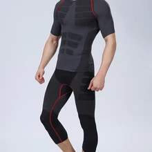 2 шт. Для мужчин подходят для Похудения Body Shaper сжатия груди топы с эффектом подтяжки ягодиц Управление белье для похудения и коррекции фигуры голень Длина Корректирующее белье