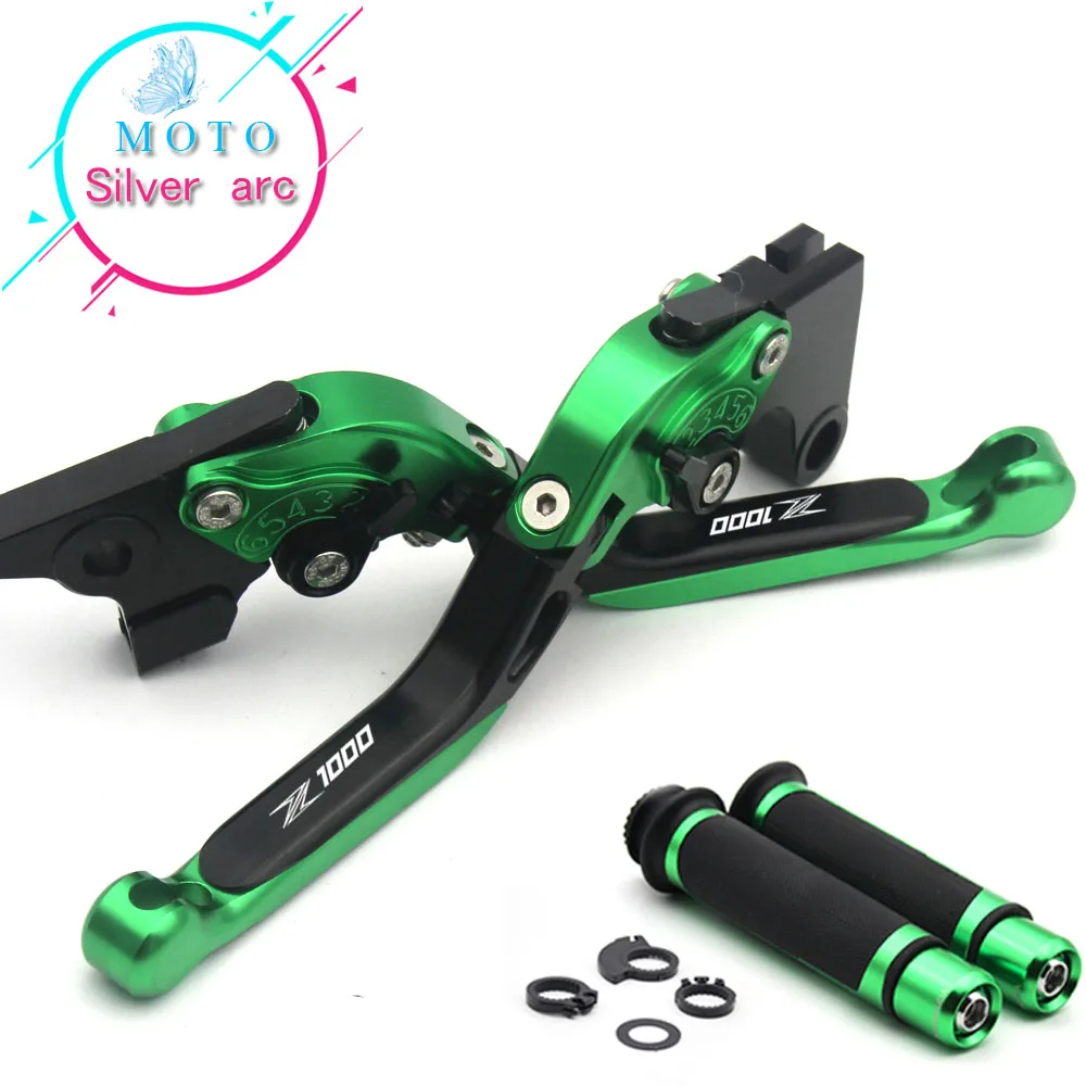 

FOR KAWASAKI Z1000 2007-2016 Z1000SX/NINJA 1000/Tourer 2011-2016 CNC Folding Brake Clutch Levers Handlebar Hand Grips 1 Set