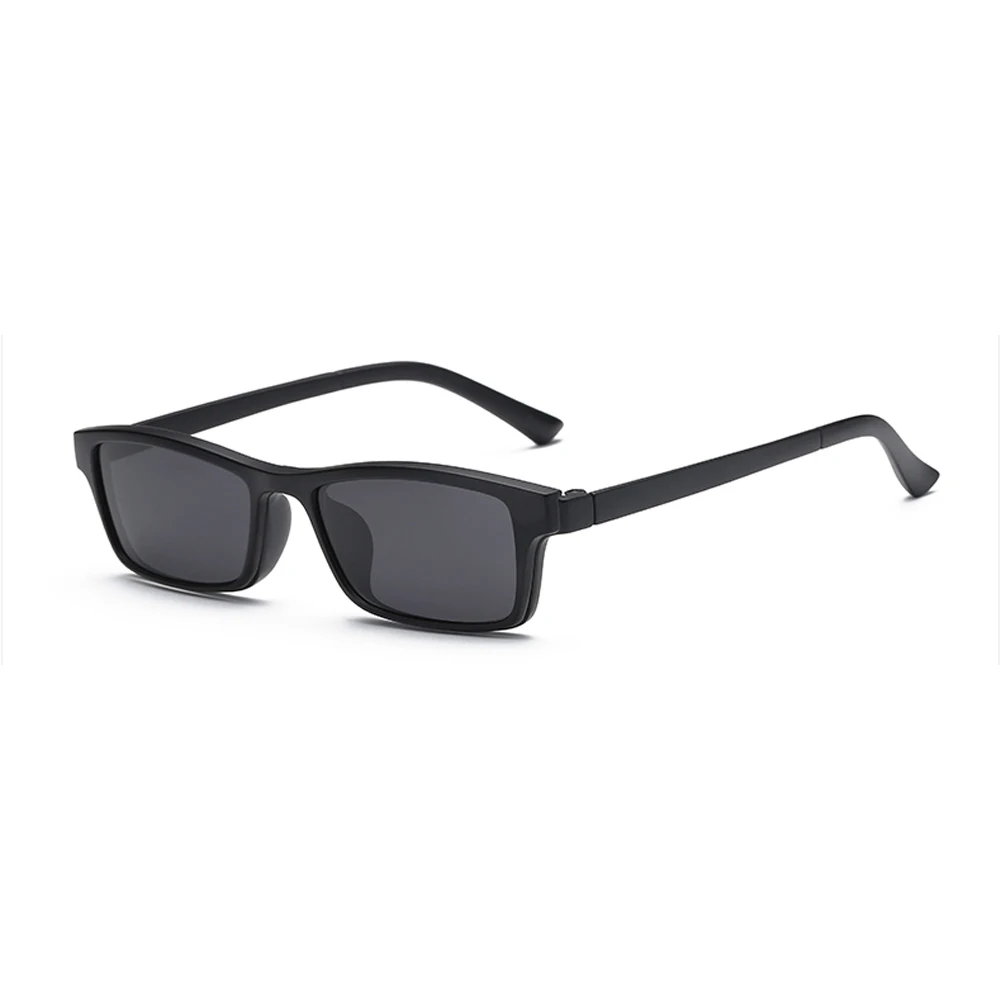 Samjune магнитные поляризованные солнцезащитные очки Polaroid с клипсой, зеркальные, на клипсах, солнцезащитные очки на клипсах, мужские очки на заказ по рецепту близорукости - Цвет линз: 225C0ZB-C1