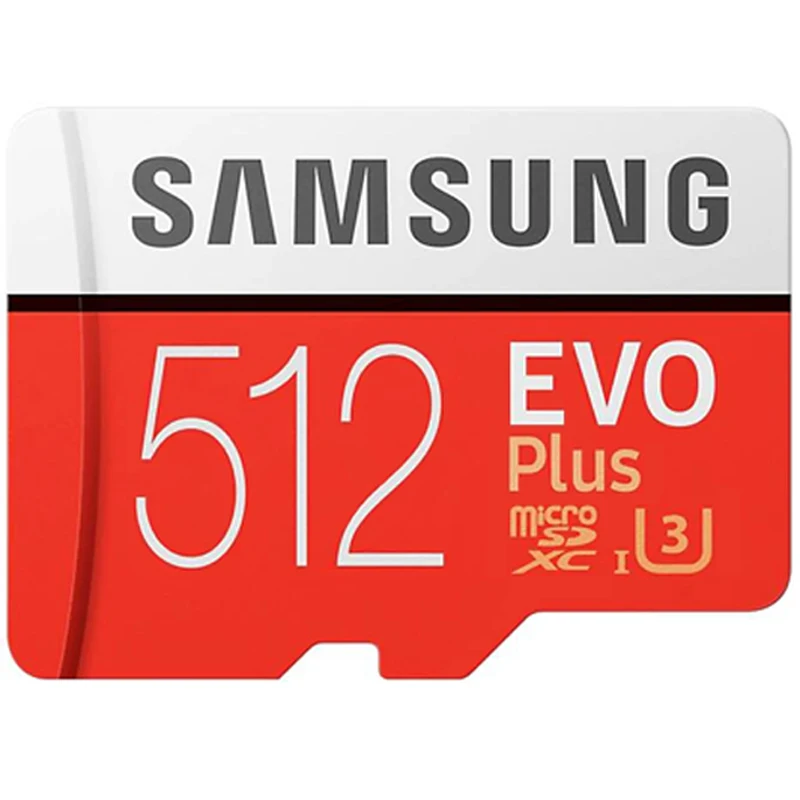 Карта памяти SAMSUNG Micro SD 256 ГБ 32 ГБ 64 Гб 128 ГБ U3 U1 4K SDHC SDXC класс EVO+ класс 10 C10 UHS TF карты транс флэш microsd - Емкость: MC-512G