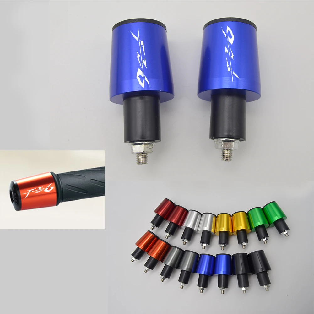 

CNC 22MM Handlebar Grips Handle Bar Cap End Plugs for YAMAHA FZ6 FAZER 2004-2008 with Logo(YZ6)