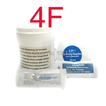 

50x 4F Makeup Needles Sterilized Permanent Eyebrow Needles 4-Flat Needle Cosmetic Supply DN02