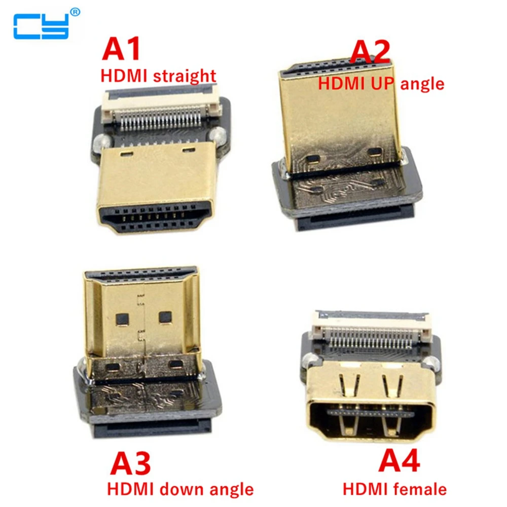 A1 FPV HDMI к Micro угол 90 градусов adpter папа женскому 5 см-100 см FPC 20Pin кабель для
