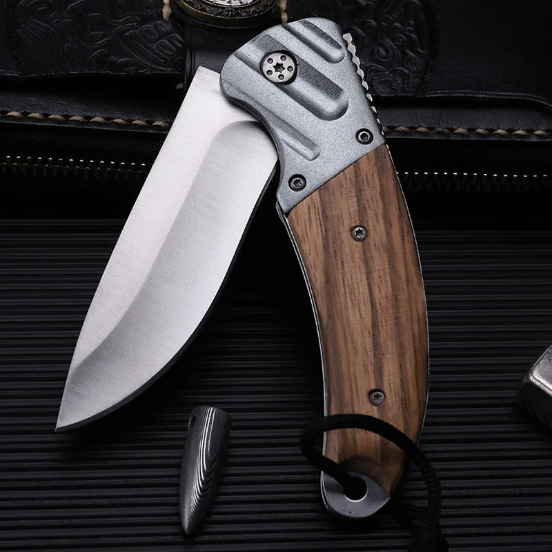 2017 new arrival free shipping outdoor camping knife folding knife wilderness survival high hardness Swiss multi-function knife