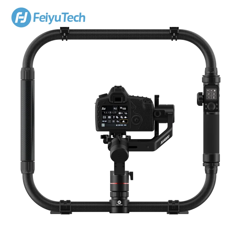 US $139.86 FeiyuTech AK2000 AK4000 Carbon Fiber DoubleHand Foldable Set Dual Handle Cricle Grip For AK Series DSLR Stabilizer Gimbal