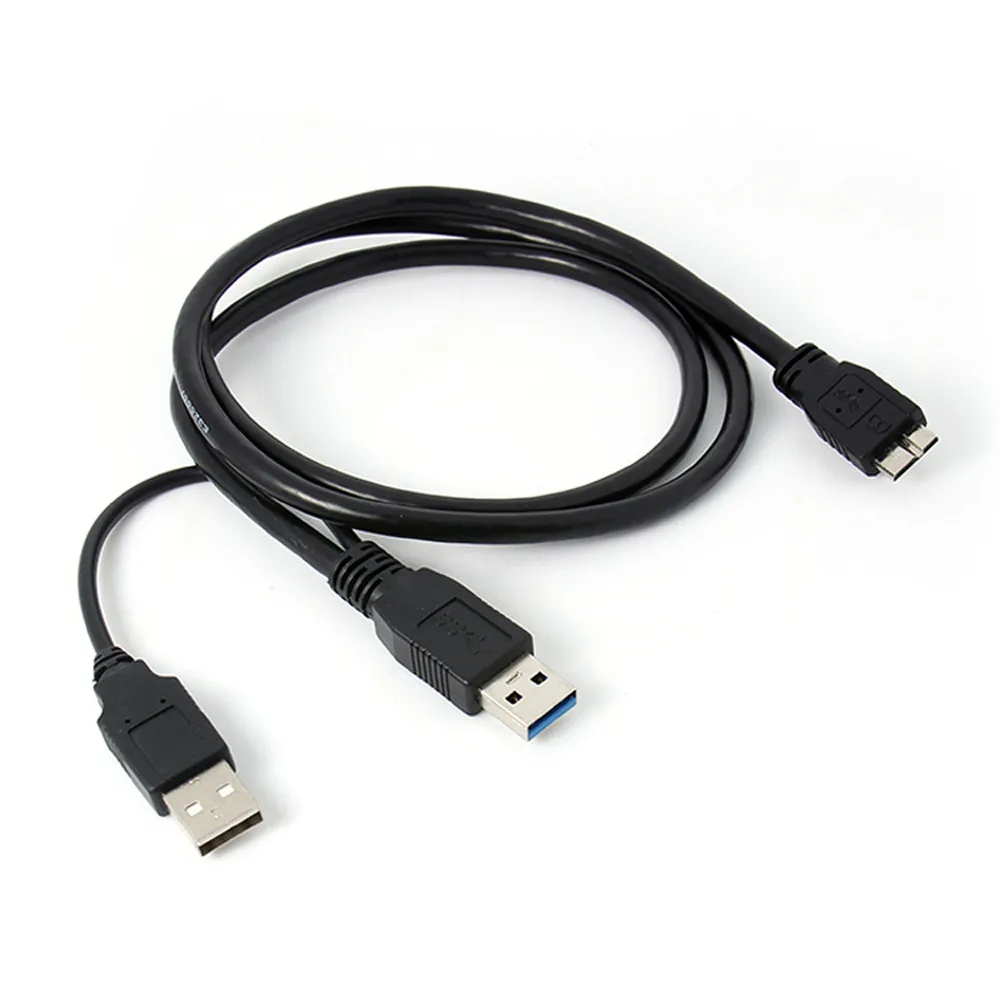 MOSUNX 1pc Dual A to Micro B USB 3.0 Y Cable Move Hard Disk Drop Shipping Futural Digital Hot Selling F35 | Компьютеры и офис
