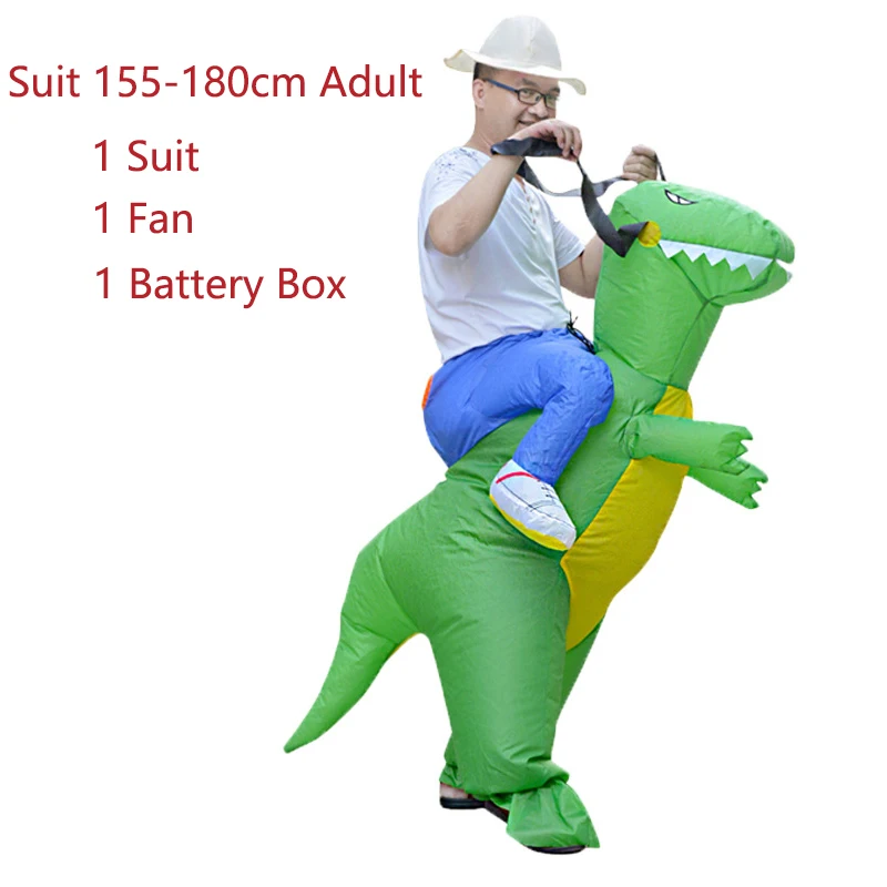 

Adult Halloween Christmas Carnaval Cosplay Outfits Inflatable Dinosaur Costume T-Rex Fancy Dress Unisex Fancy Animal Costumes