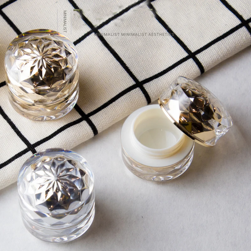 

1pcs 7g acrylic cream box Double emulsion bottle High-end essence sample box (with inner cover) Sub bottling wholesale BQ234
