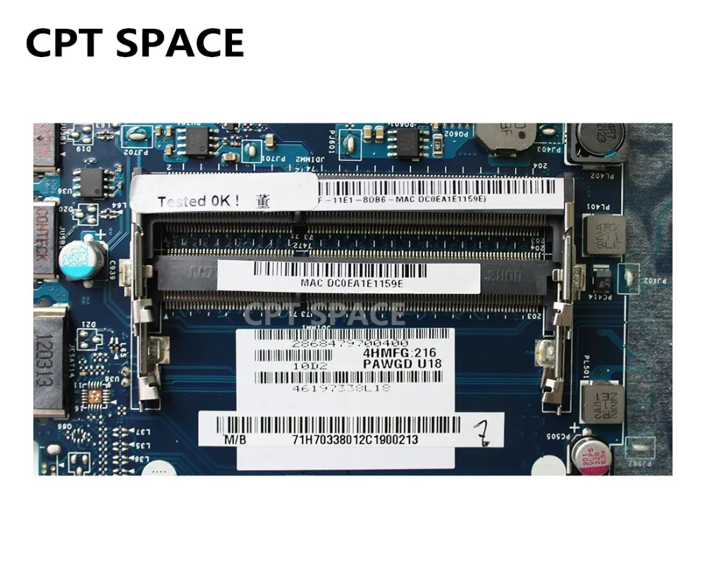 LA-6757P для lenovo G575 материнская плата PAWGD LA-6757P Rev: 1,0 бортовой процессор 2 слота DDR3, тест и Протестировано в целости и сохранности