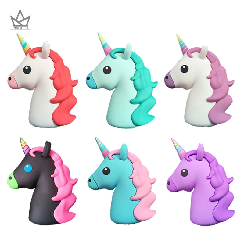 PIAGOLD Portable Power Bank 8000mAh Universal Unicorn Mini Cute PowerBank 18650 Battery Charger Cargador Portati For