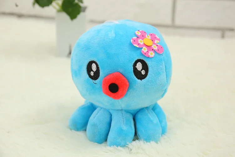 18 см Прекрасный рисунками из мультфильмов многоцветный кукла Осьминог Мини