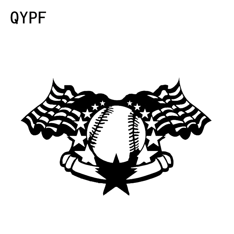 

QYPF 16.2*10CM Interesting Baseball Pitcher Decor Car Styling Sticker Black/Silver Vinyl C16-0640