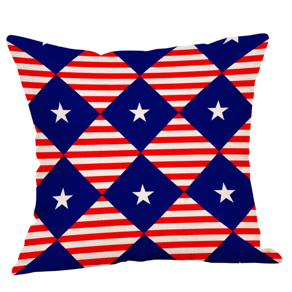 Gajjar4PcsDecor Чехлы для подушек IndependenceDay StyleHrow наволочка PillowCoversDropShipping 19Apr12Cojines Decorativos Para Sof