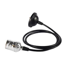 Лидер продаж основание светильника E27 Винтаж подвесной светильник в стиле ретро базовый держатель кулон лампочка винта Разъем 4 цвета в красный горошек с выключателем/без переключателя 110 V/220 V