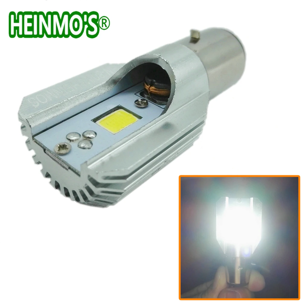 Motorcycle headlight LED 20W 1600lm Led Headlight Scooter Bulb H6 Ba20d led Light ATV Moto Motorbike