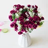 15 Head Mini Roses Artificial Flower Wedding Scene Layout Flowers Living Room Desk Home Decoration Fake Flower Accessories ► Photo 2/6