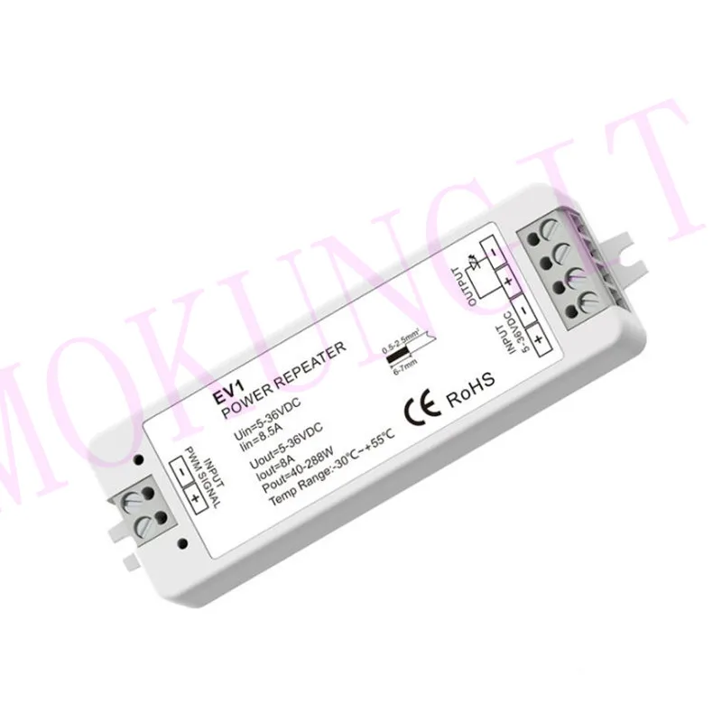 1CH* 8A 5-36VDC CV затемняющий репитер мощности EV1 постоянное напряжение репитер мощности Led одноцветная полоса усилитель мощности Led PWM