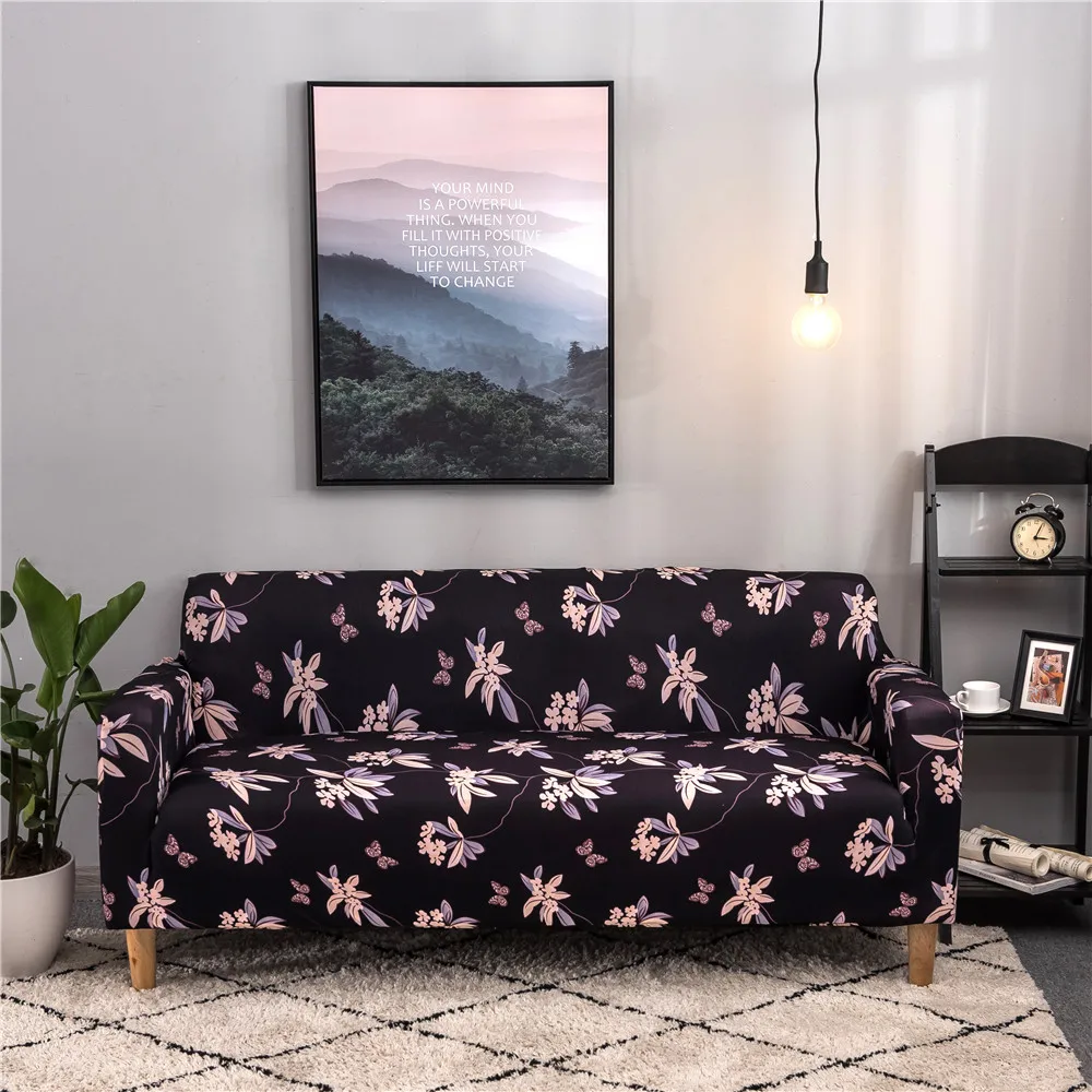 Цветочный узор Универсальный Эластичный покрывала для дивана стрейч секционная наволочка угловая крышка Чехлы для мебели кресла домашний