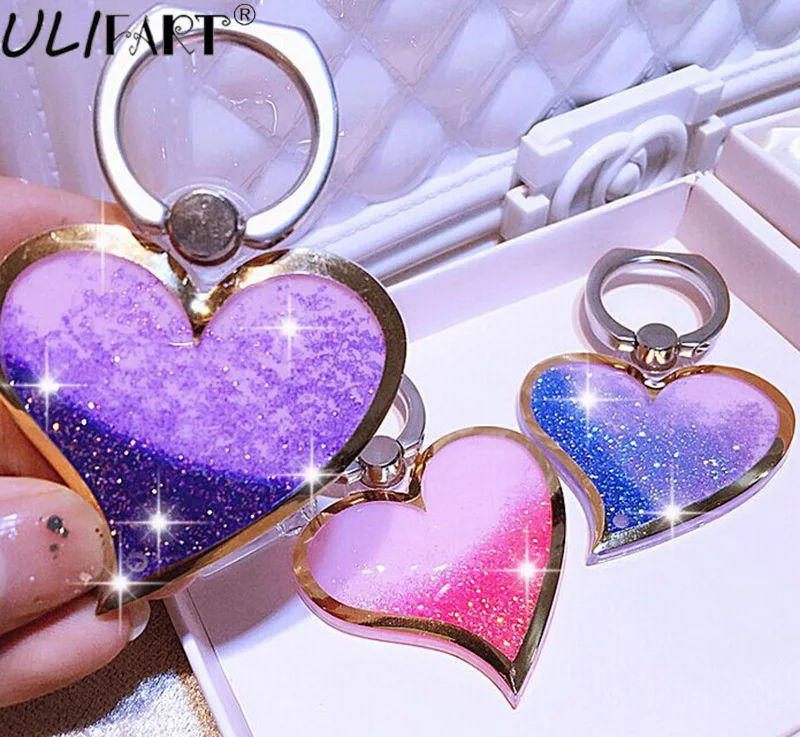 

ULIFART Newly Bling Glitter Quicksand Tablet Holder Mount Holder Finger Grip Stent For Tablets And Phones