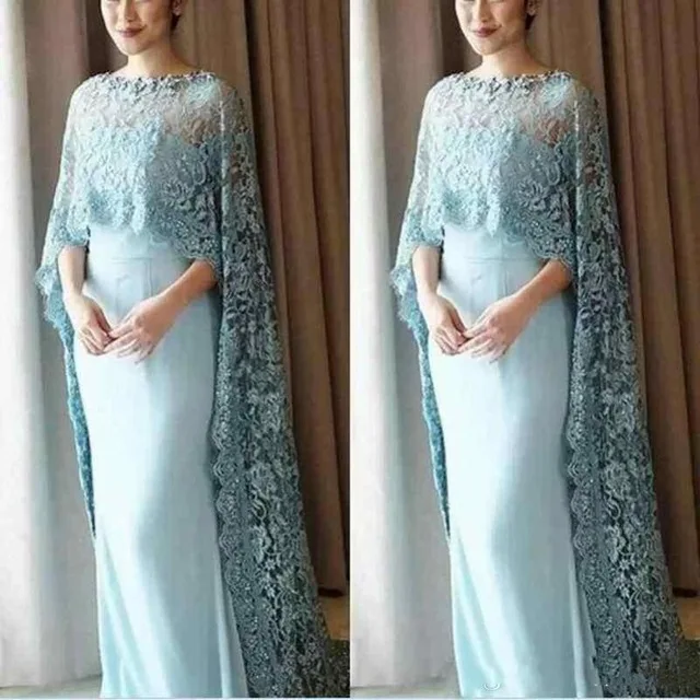 Арабское Пышное Платье с накидкой vestido de festa Robe De Soiree на заказ ледяные синие вечерние платья со шлейфом длиной до пола - Цвет: same as pic